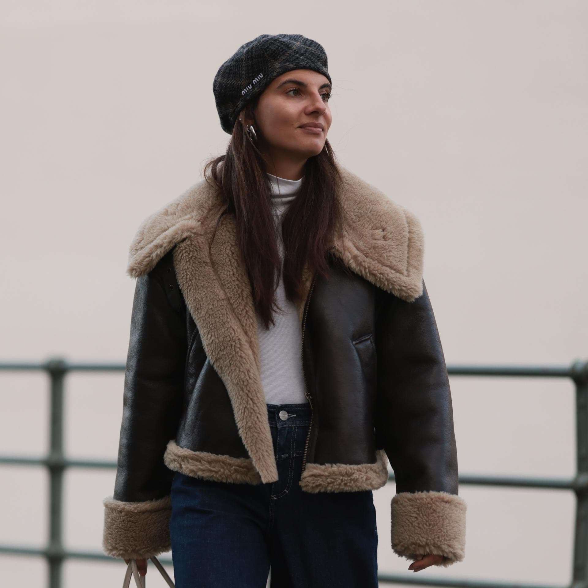 Doubleface jacke damen braun Clearance